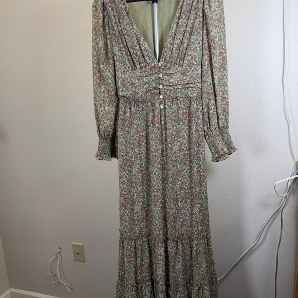 Altar'd State Dresses & Skirts - Altar'd State Floral Long Sleeve Dress with Button Detail